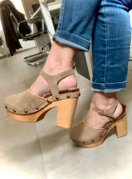 Zoccoli Sabot Mules Clogs Invernali Pellicciotto