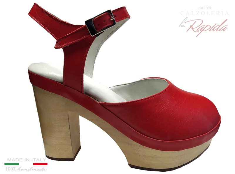 Sandali con tacco rossi da donna | La Rapida